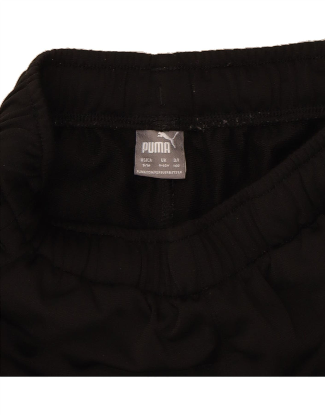 PUMA Boys Tracksuit Trousers 9-10 Years Black Vintage Puma and Second-Hand Puma from Messina Hembry 