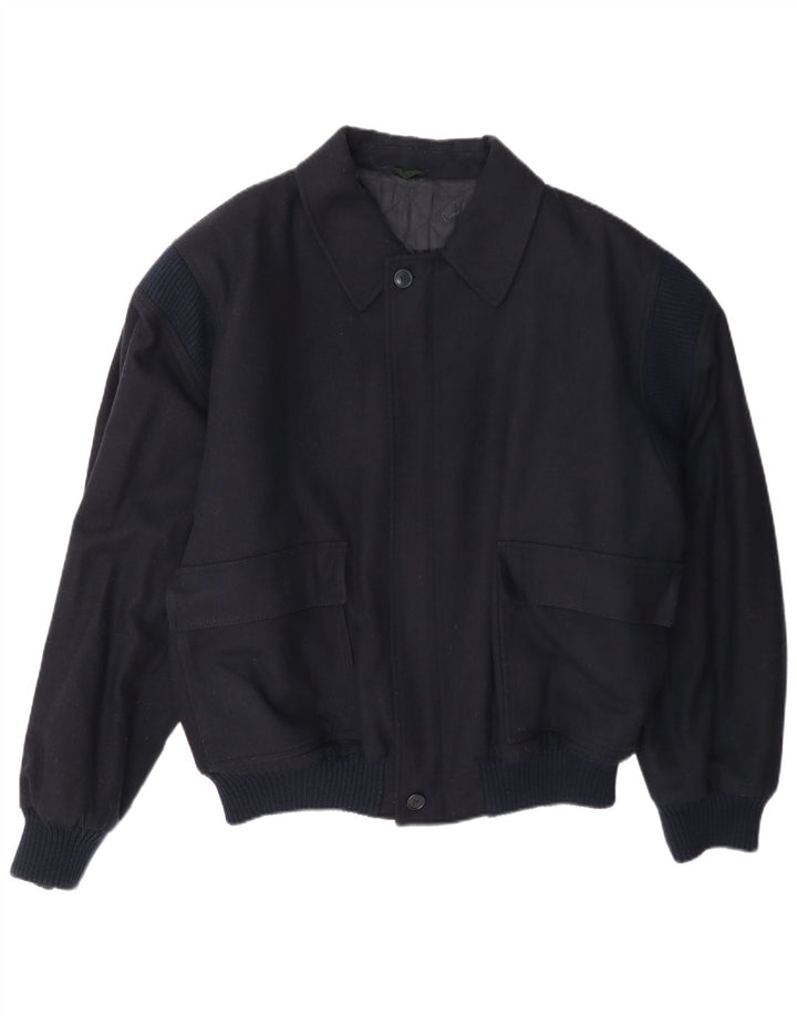 Мужская куртка-бомбер Pierre Cardin UK 42 XL темно-синяя