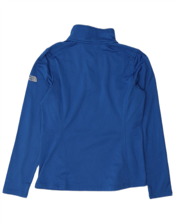 Женский пуловер с воротником на молнии The North Face, топ UK 10, маленький синий цвет