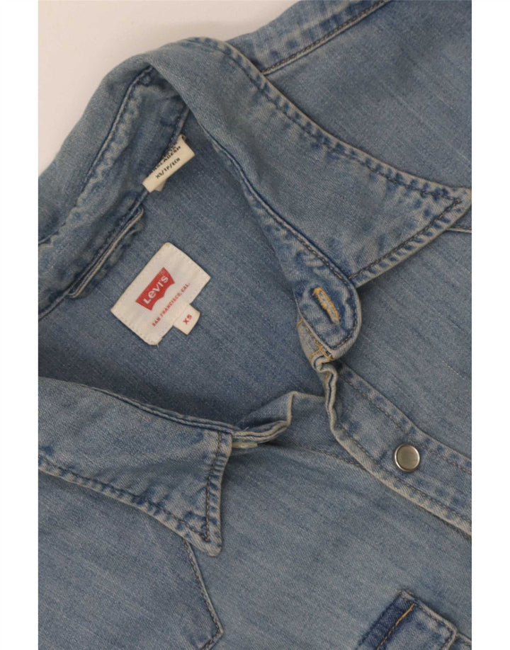Мужская джинсовая рубашка Levi's XS синяя