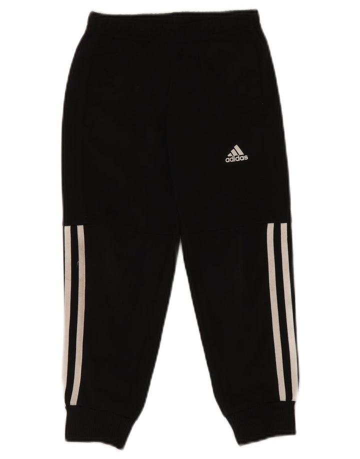 Спортивный костюм ADIDAS для мальчиков, брюки для бега, 4–5 лет, черный полиэстер