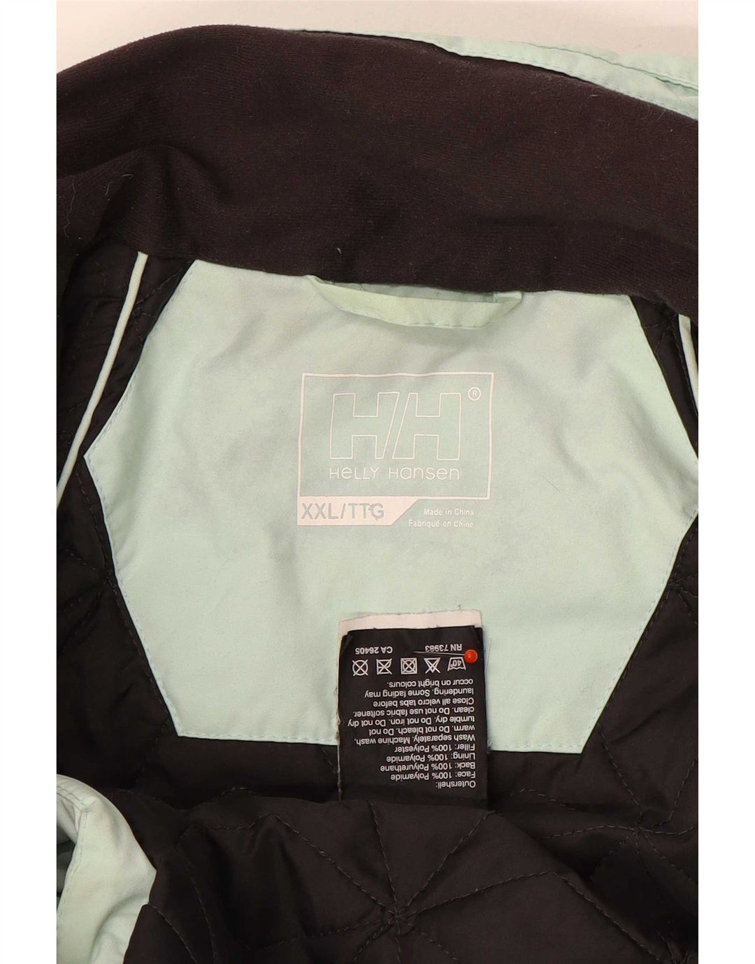 Женская лыжная куртка Helly Hansen UK 20 2XL Бирюзовый полиамид с цветными блоками