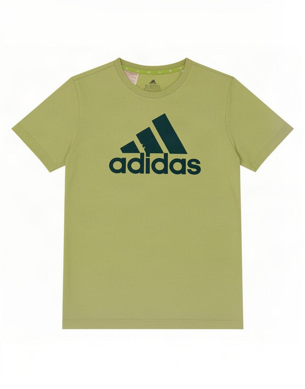 Футболка Adidas с рисунком для девочек, топ 15-16 лет, зеленый хлопок