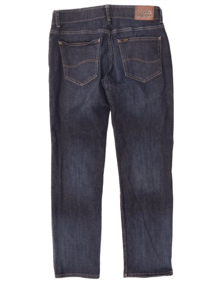 LEE Mens Straight Jeans W32 L30 Blue Cotton