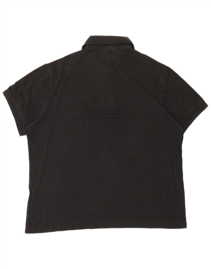 Мужская рубашка-поло Lacoste, размер 7, 2XL, черный хлопок