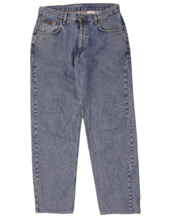 Мужские зауженные джинсы Calvin Klein W30 L30, синий хлопок