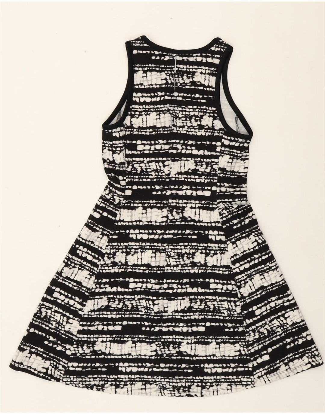 MOSSIMO Женское платье А-силуэта без рукавов UK 10 маленькое черное в крапинку