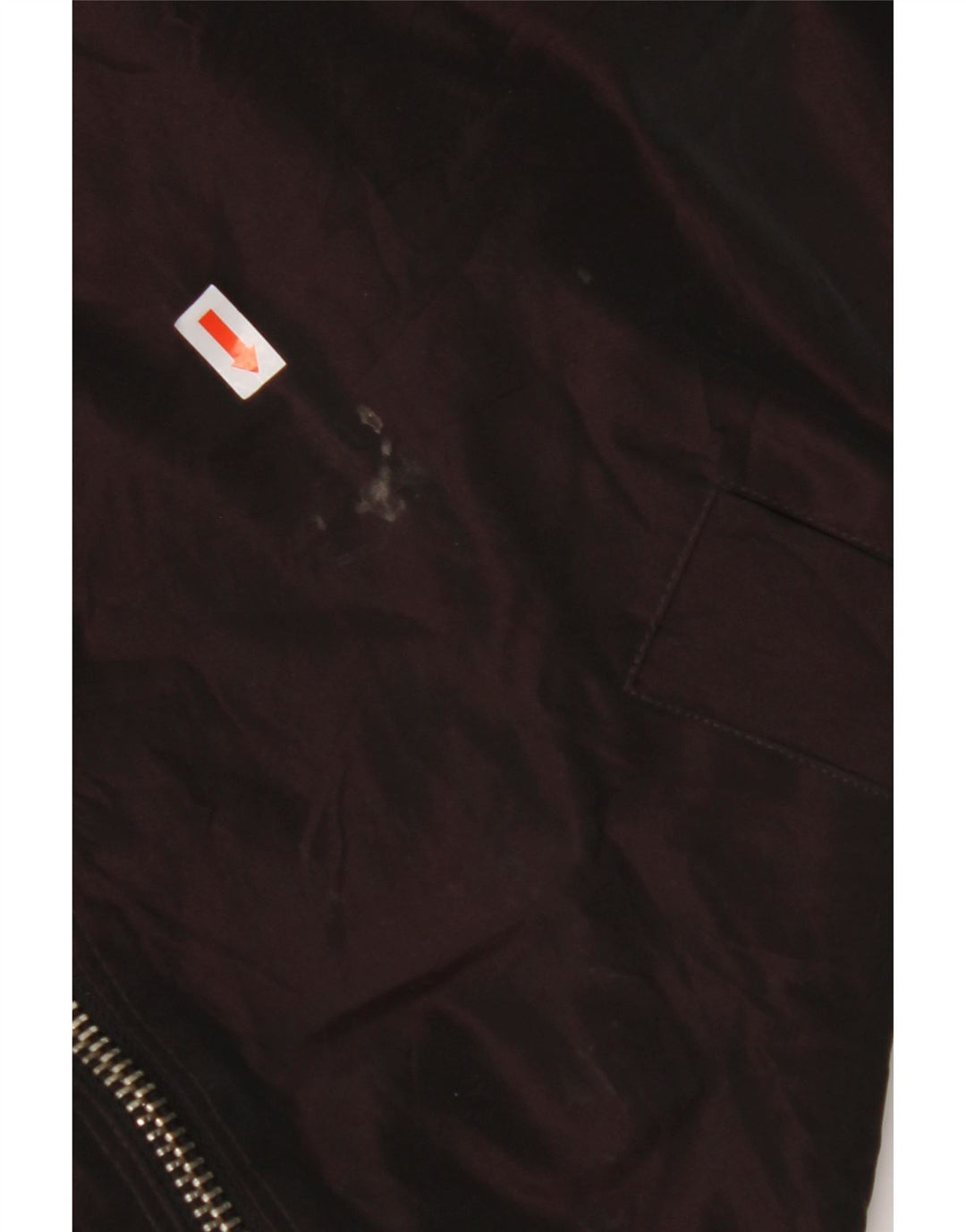 CALVIN KLEIN Женский бомбер оверсайз с капюшоном UK 14 Средний бордовый