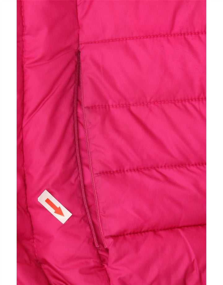Утепленная куртка с капюшоном Ellesse для девочек 12-13 лет, розовый полиэстер