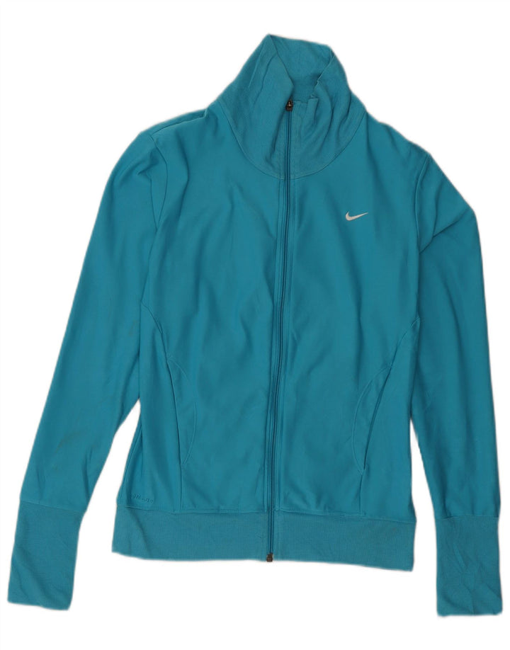 Женский спортивный костюм NIKE Dri Fit, верхняя куртка, Великобритания, маленький синий полиэстер, 8/10