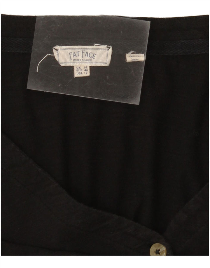 Женская блузка-рубашка FAT FACE UK 16, большая черная