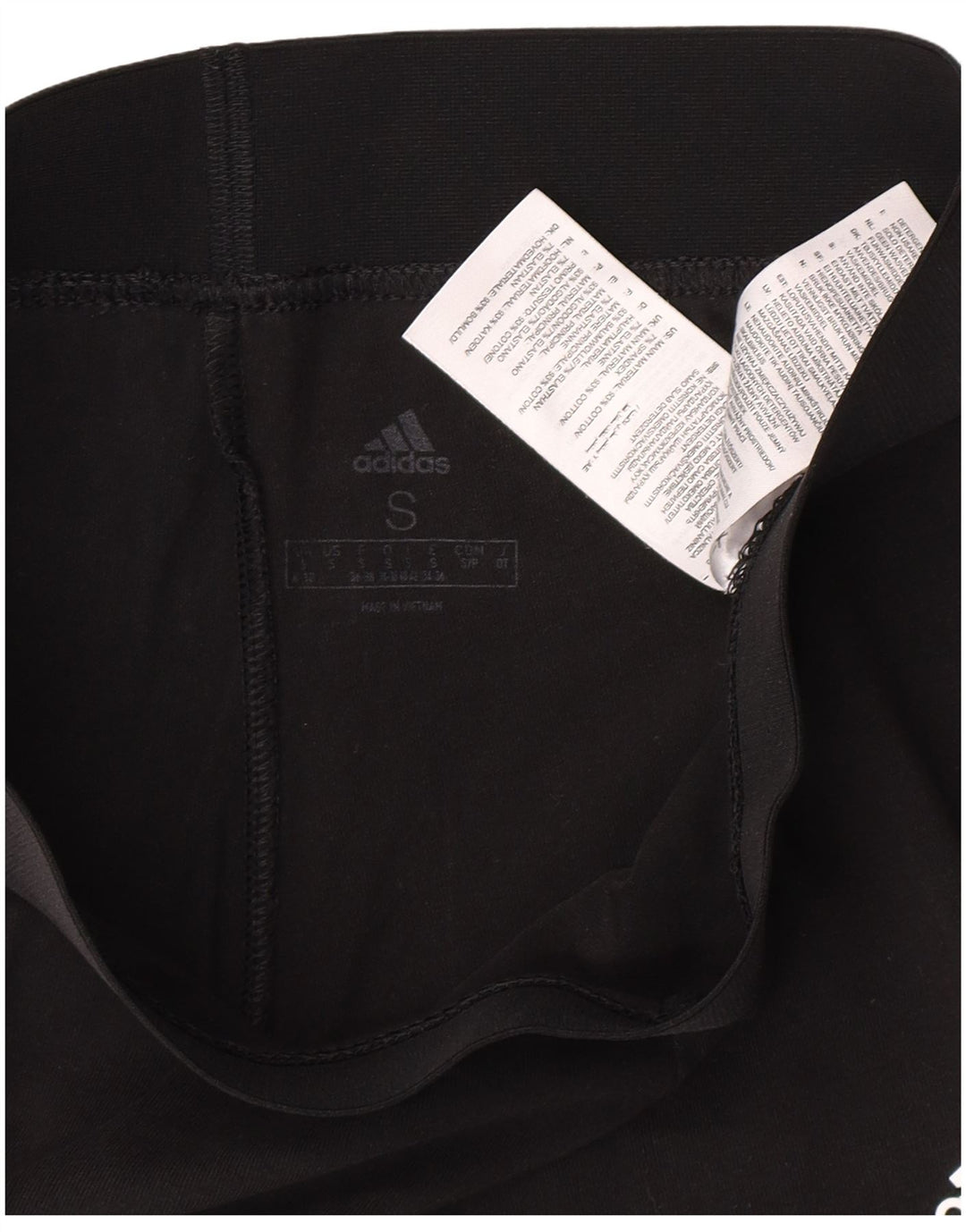 Женские леггинсы Adidas UK 8/10, маленькие, черные, хлопковые