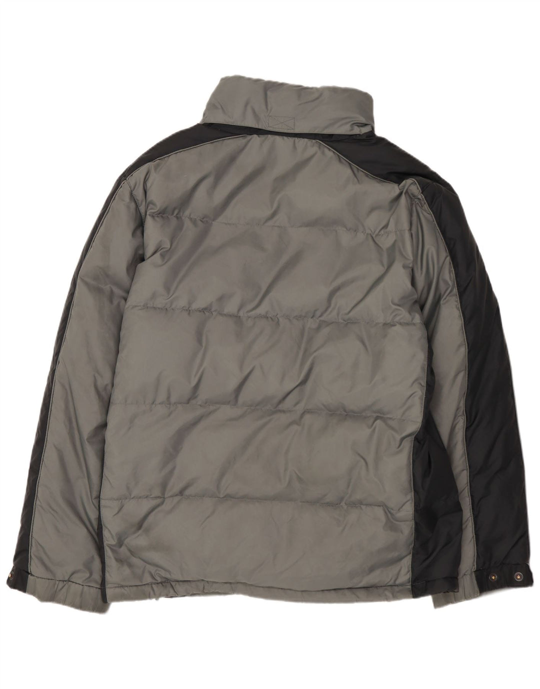 Мужская стеганая куртка свободного кроя CHAMPION UK 36, маленькая серая с цветными блоками