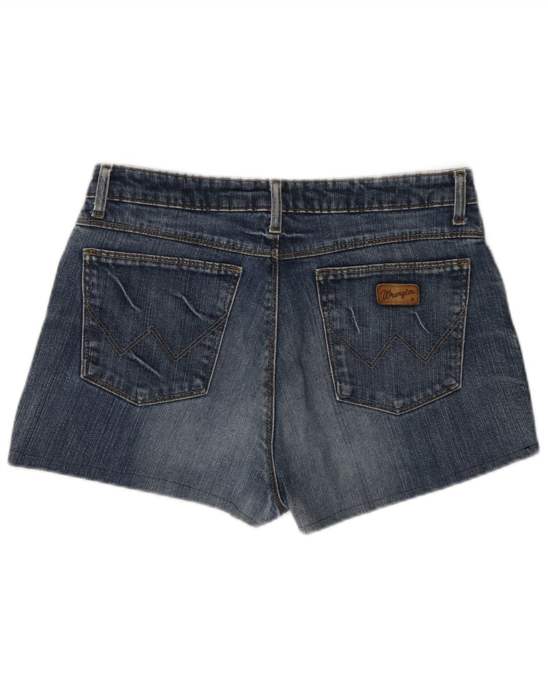Женские джинсовые шорты Wrangler W32, большие синие, хлопок