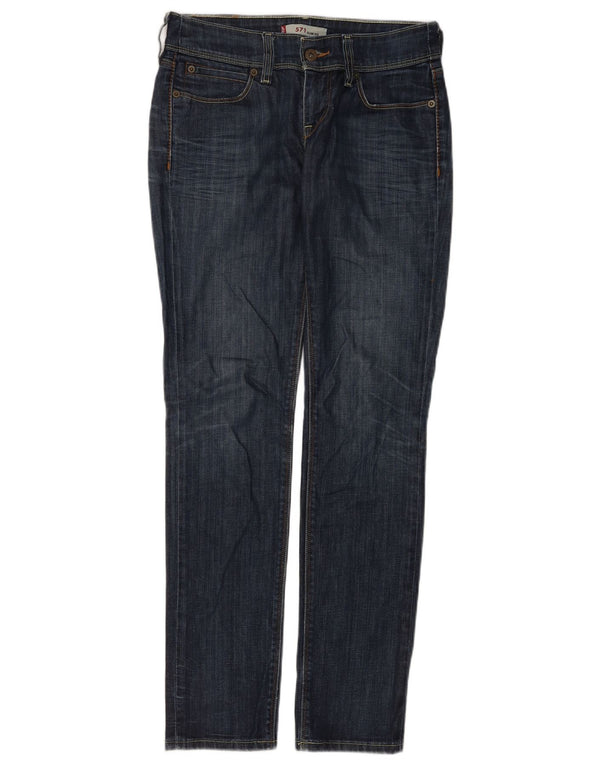 Женские джинсы Levi's 571 Slim W29 L32 Темно-синие, хлопок