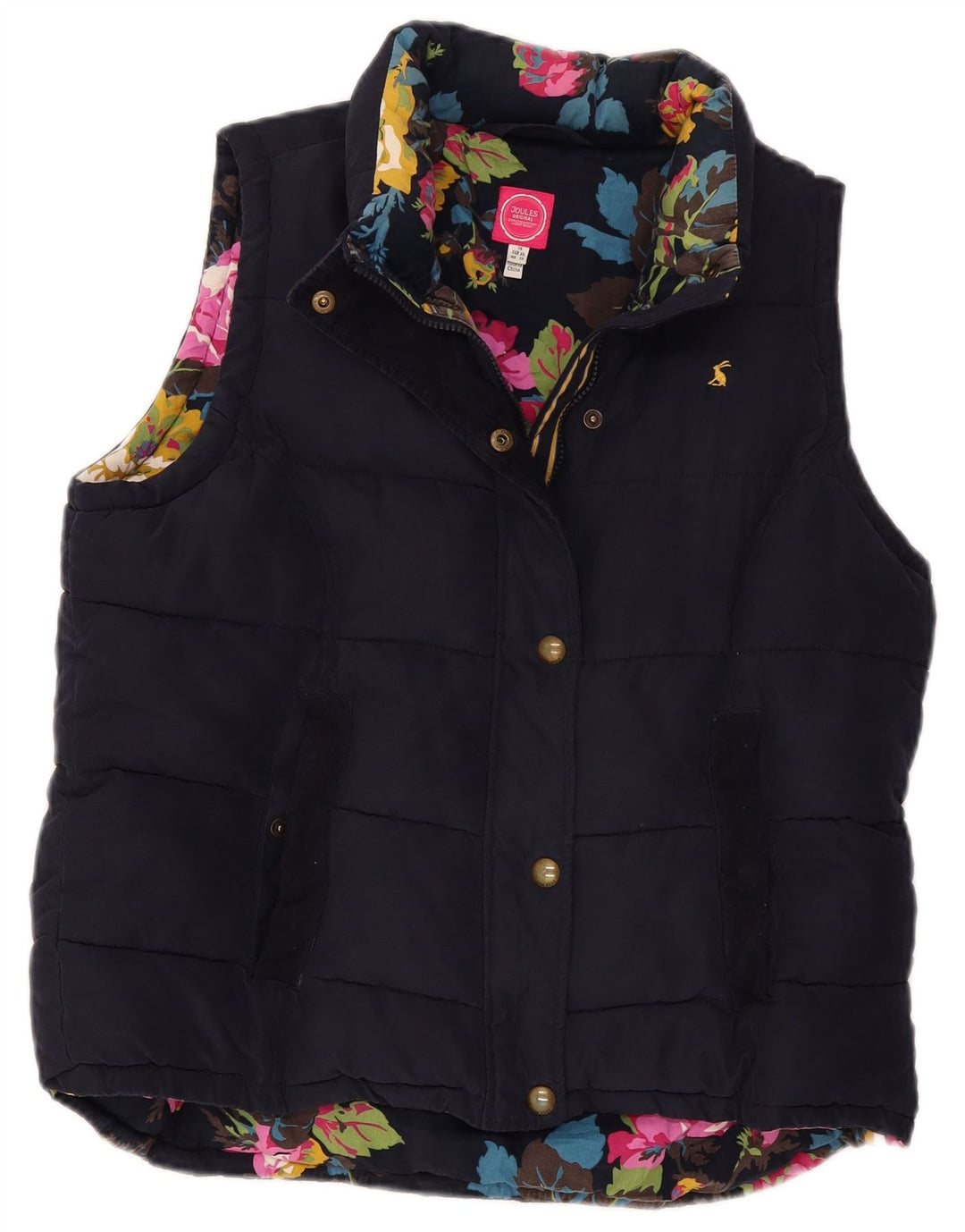 Женский утепленный жилет Joules UK 18 XL, темно-синий, полиэстер