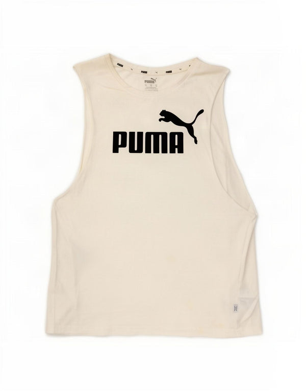 Женский свободный жилет с рисунком Puma UK 6 XS, белый хлопок