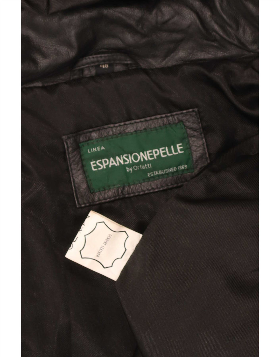 Orfatti Женское кожаное пальто с капюшоном IT 48 XL Черный