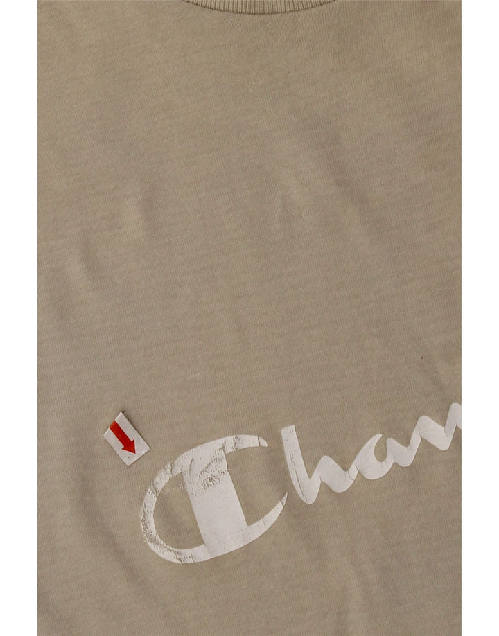 Мужская футболка с рисунком Champion 2XL, серая, хлопок
