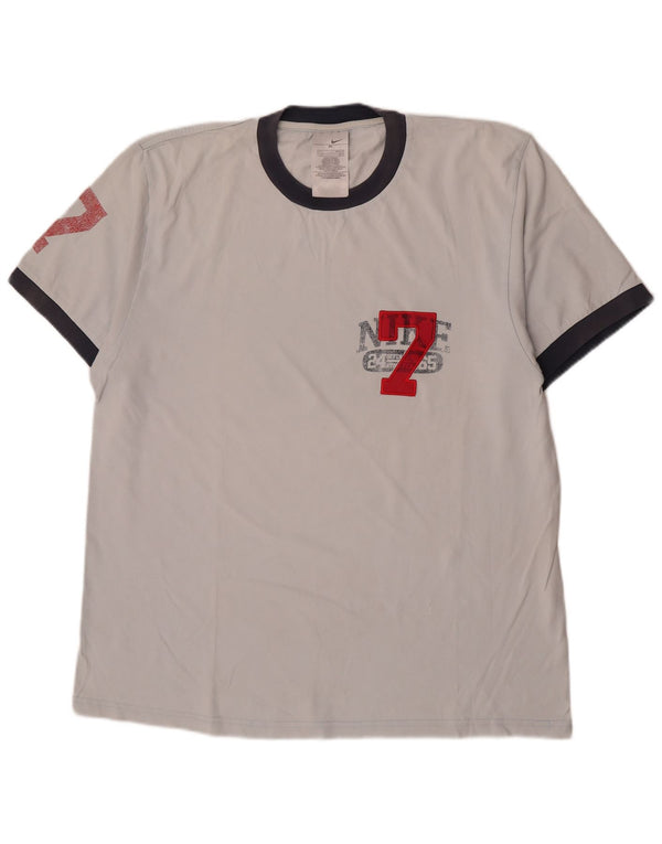 Мужская футболка с рисунком Nike Top XL, белый хлопок