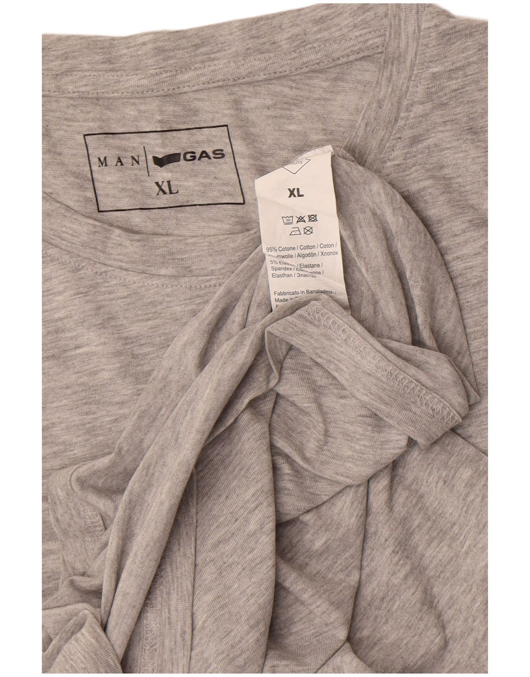 Мужская футболка Gas Top XL, серый хлопок