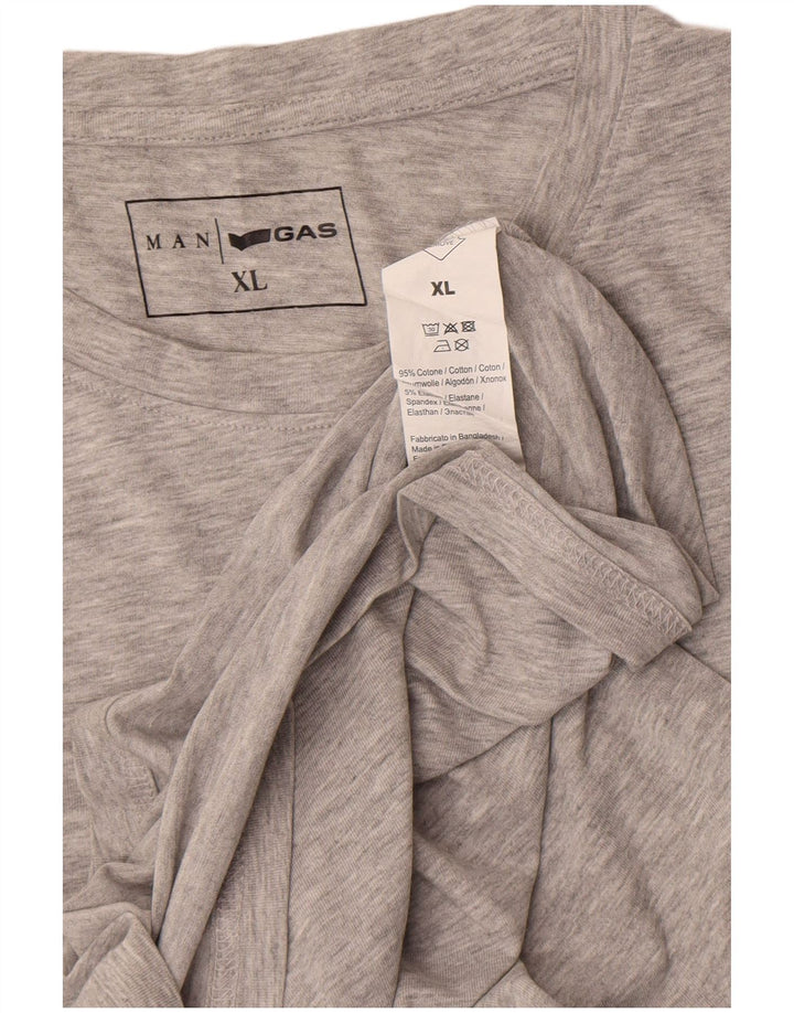 Мужская футболка Gas Top XL, серый хлопок