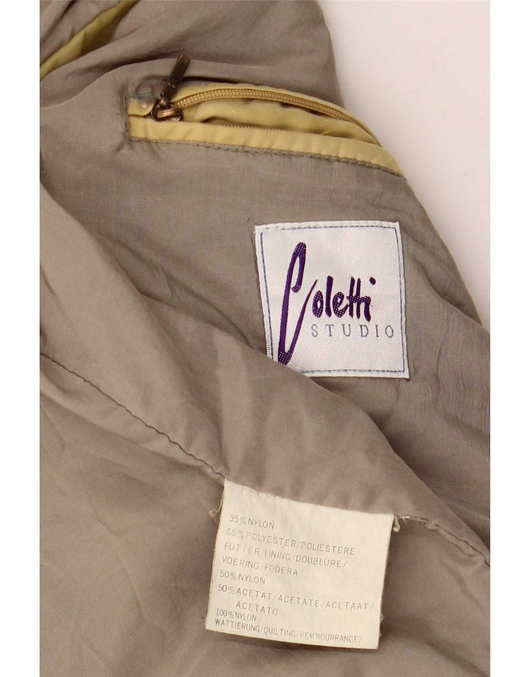 Мужская куртка-бомбер Studio Coletti UK 42 XL, желтый нейлон