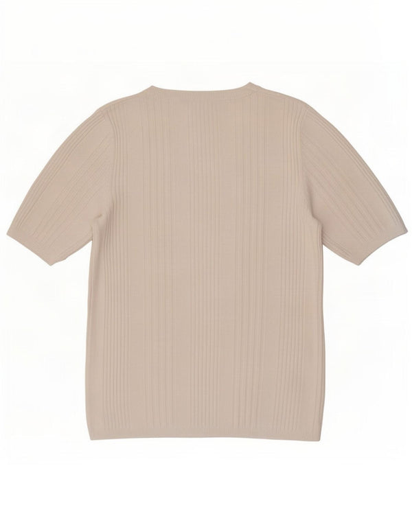 Женская укороченная футболка Marks & Spencer Top UK 10, маленькая, белая вискоза