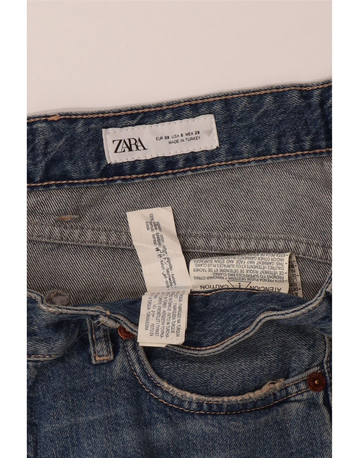 ZARA Womens Cropped Jeans EU 38 Small W28 L25 Blue Cotton Vintage Zara and Second-Hand Zara from Messina Hembry 