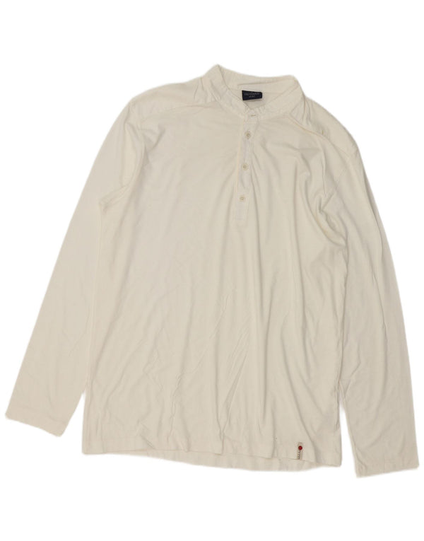 Мужская рубашка-поло Trussardi с длинным рукавом XL, белый хлопок