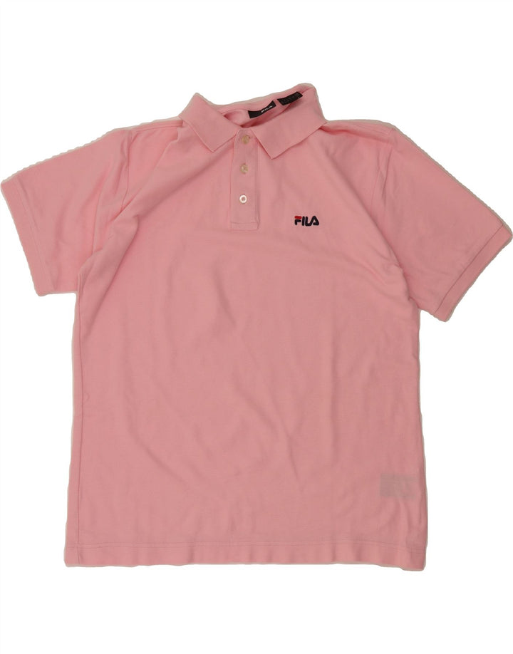 FILA Mens Polo Shirt Large Pink Cotton Vintage Fila and Second-Hand Fila from Messina Hembry 