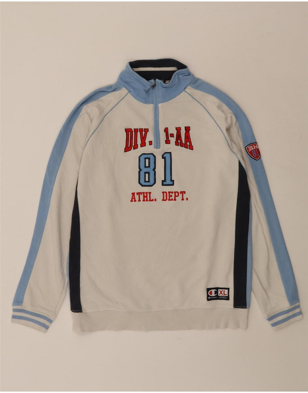 Джемпер с рисунком CHAMPION для мальчиков 13–14 лет, размер XL, белый цвет с блоками