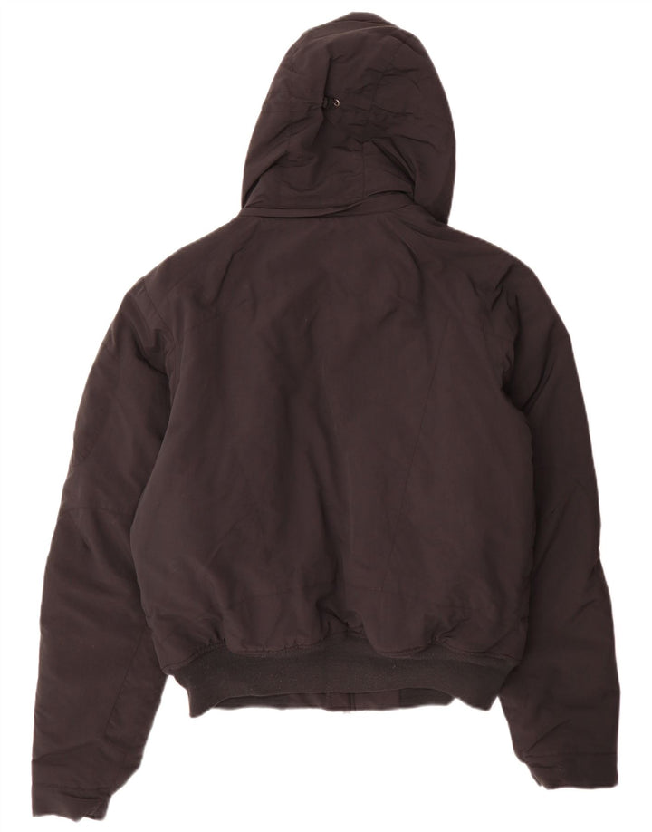 Мужская утепленная куртка-бомбер с капюшоном Woolrich UK 38, средний черный
