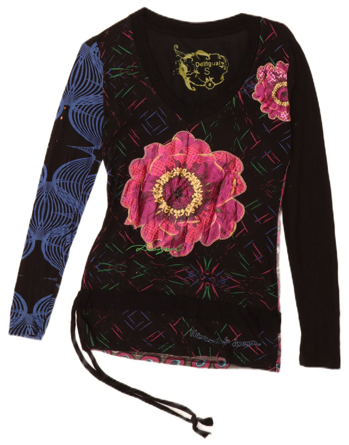 Женский топ с графическим рисунком Desigual, Великобритания, 10 маленьких разноцветных вискозы