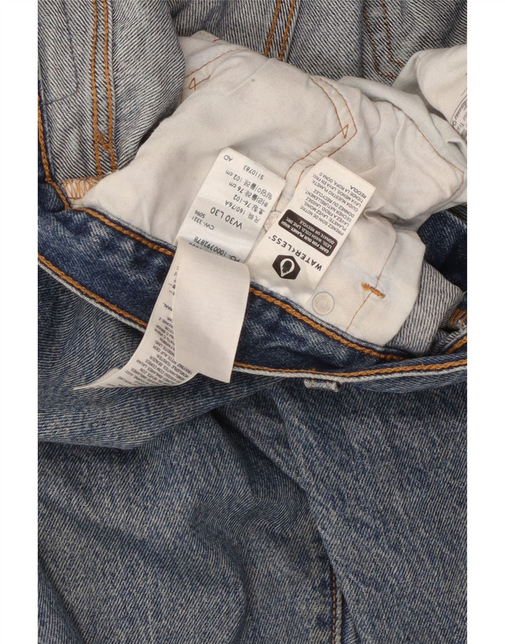 Мужские прямые джинсы Levi's 501 W30 L30 синие, хлопок