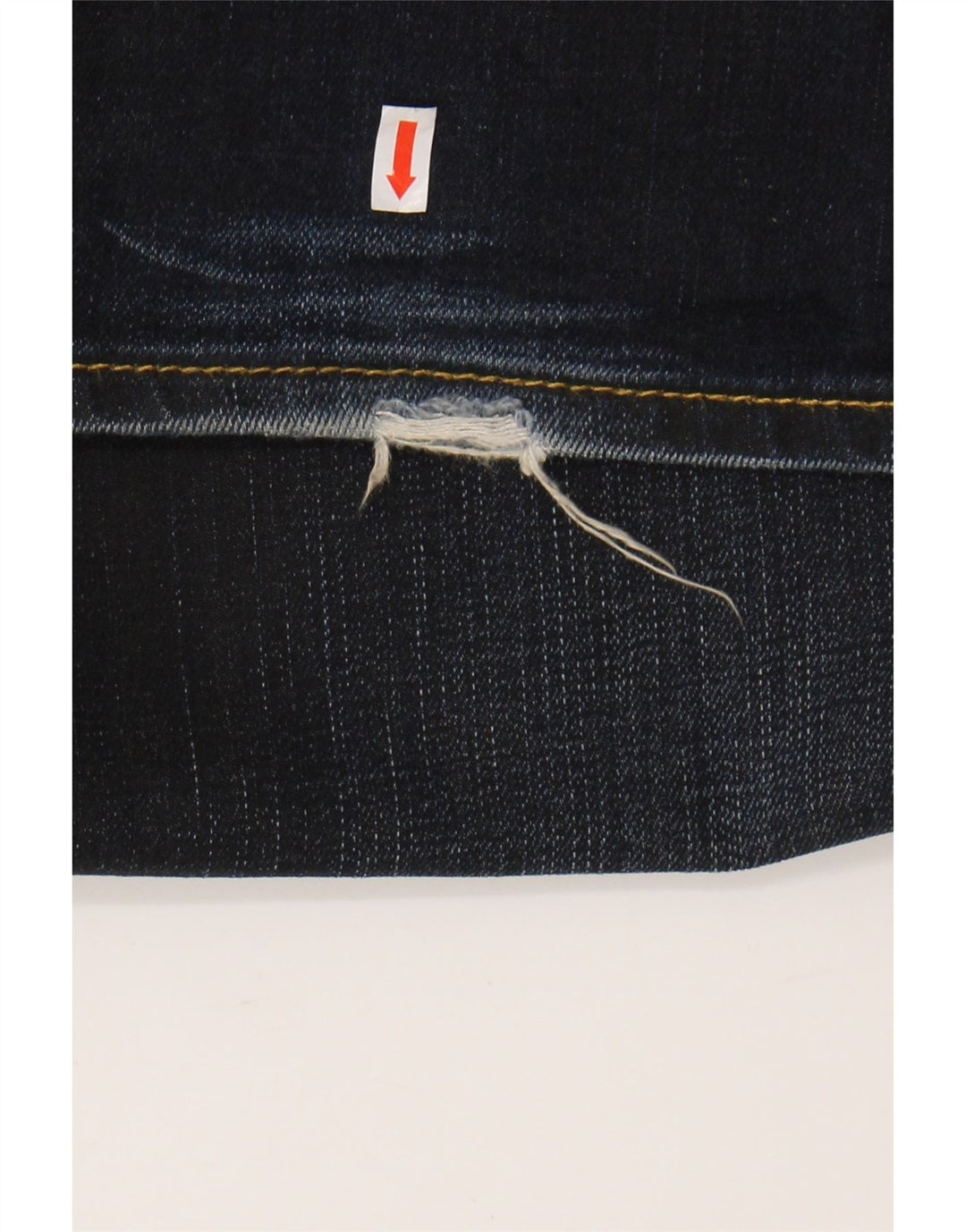 TRUSSARDI Mens Straight Jeans W33 L32 Navy Blue Cotton