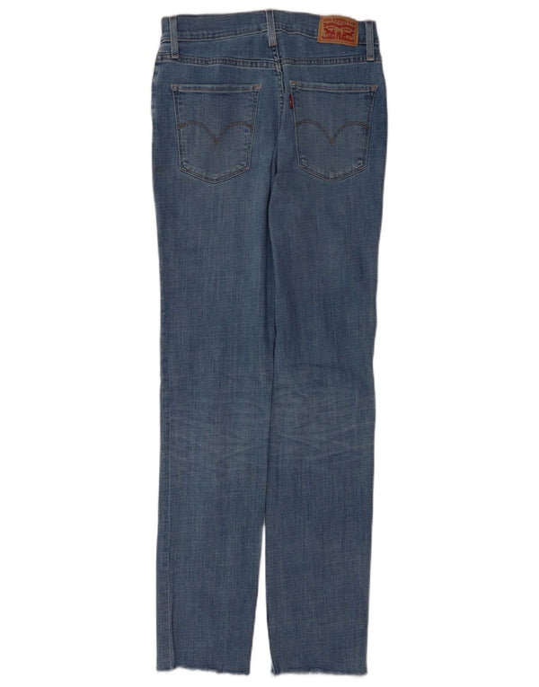 Женские прямые джинсы Levi's 724 с высокой посадкой W28 L31, синий хлопок