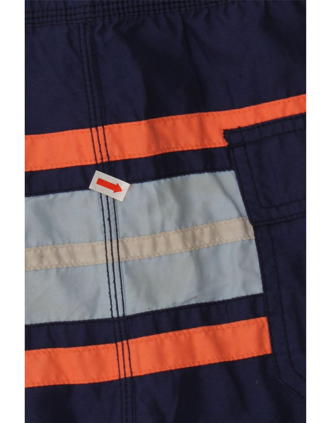 IZOD Мужские шорты для плавания, маленькие, темно-синие в полоску, полиэстер