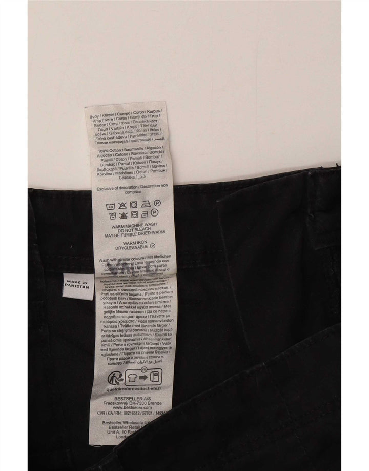 Мужские шорты карго Jack & Jones XS W26, черные, хлопок