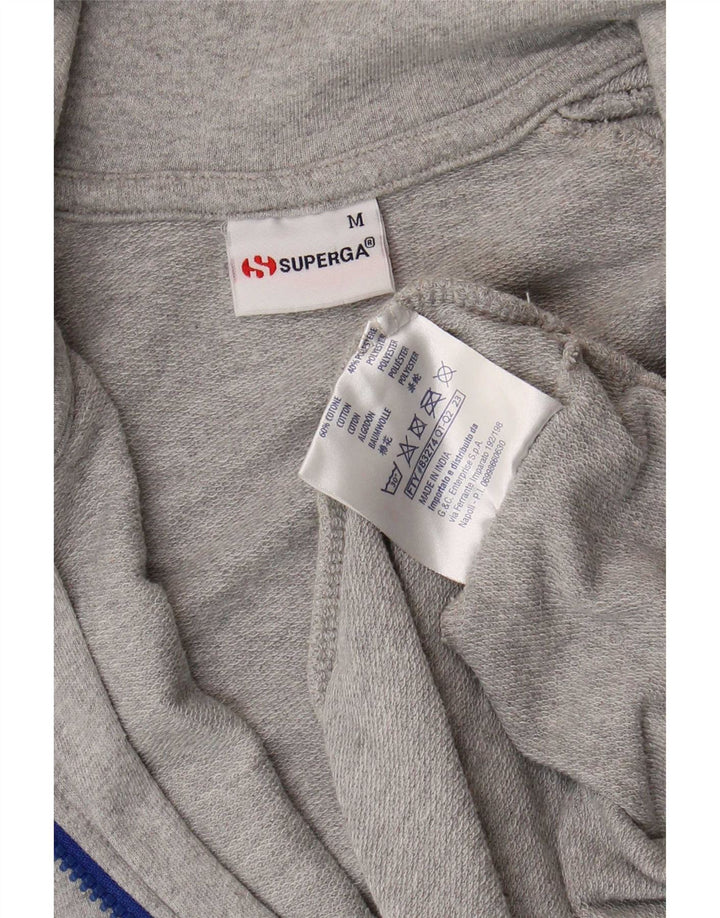 Женский спортивный костюм Superga, верхняя куртка UK 14, средний серый цвет, хлопок с цветными блоками