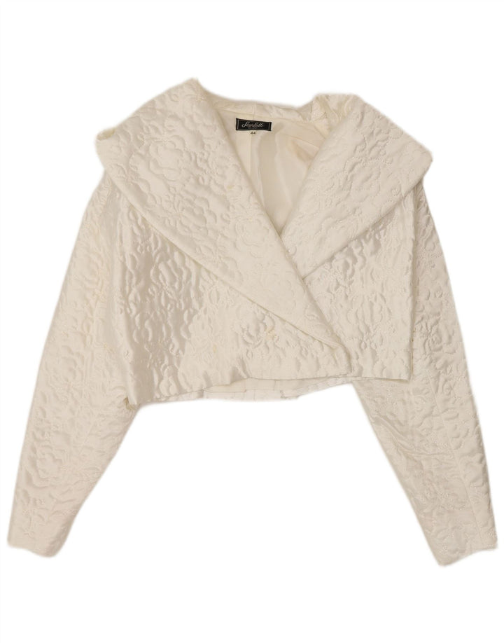 Винтажный женский комплект из 2 юбок IT 44 Medium W28 Белая вискоза