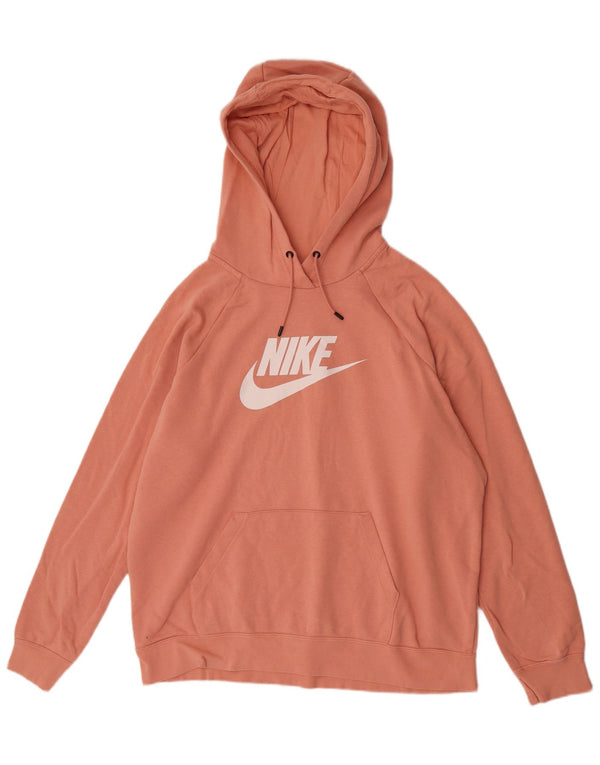 Мужская толстовка с капюшоном Nike XL, розовый хлопок