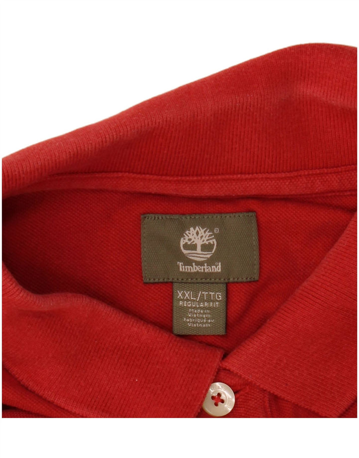 Мужская рубашка-поло стандартного кроя Timberland 2XL красная