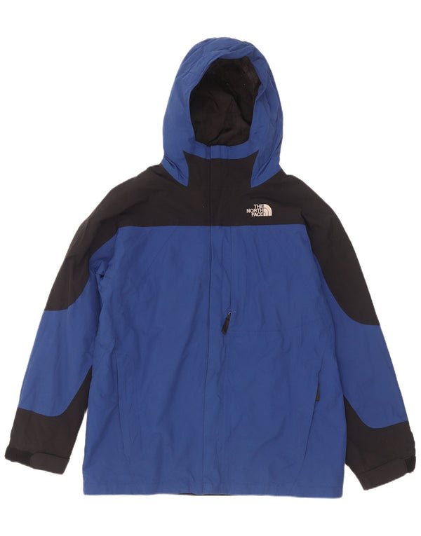 Мужская ветровка с капюшоном The North Face UK 42 XL, синяя с цветными блоками