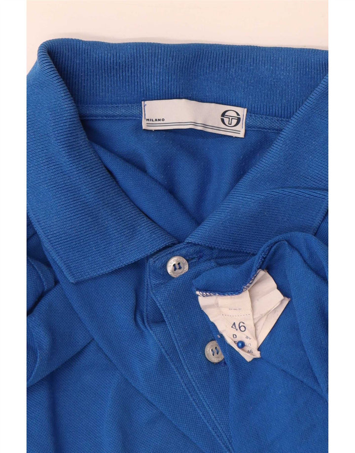 Мужская рубашка-поло Sergio Tacchini IT 46, маленькая синяя
