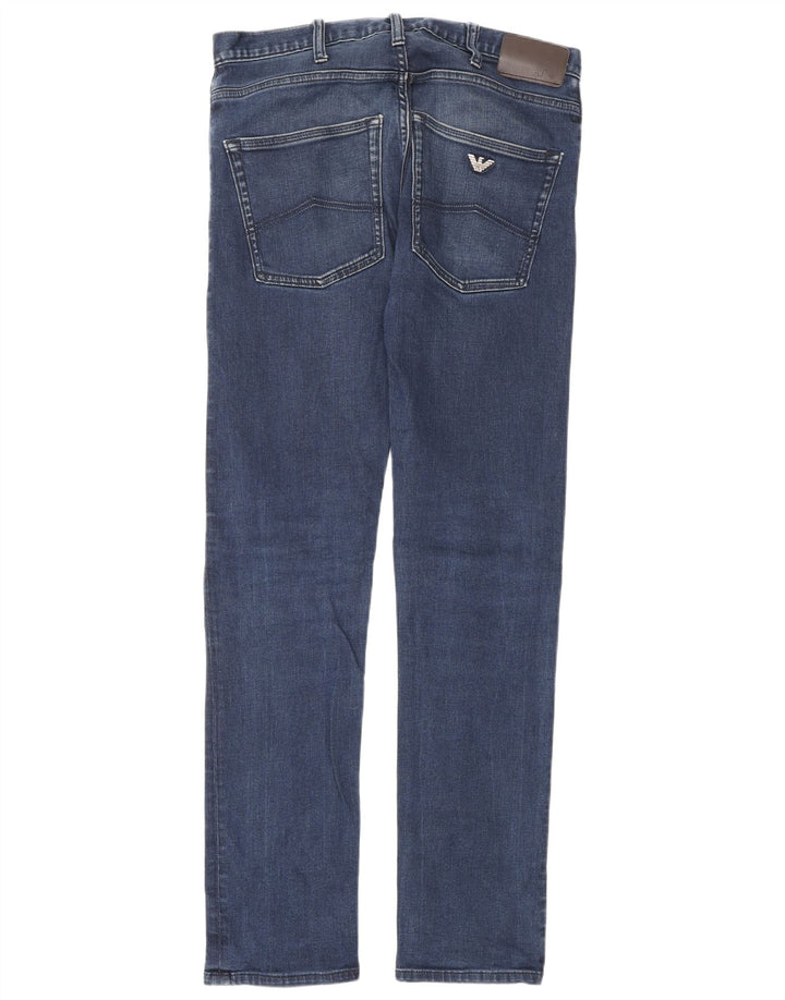 Мужские зауженные джинсы ARMANI W30 L32 Синие, хлопок