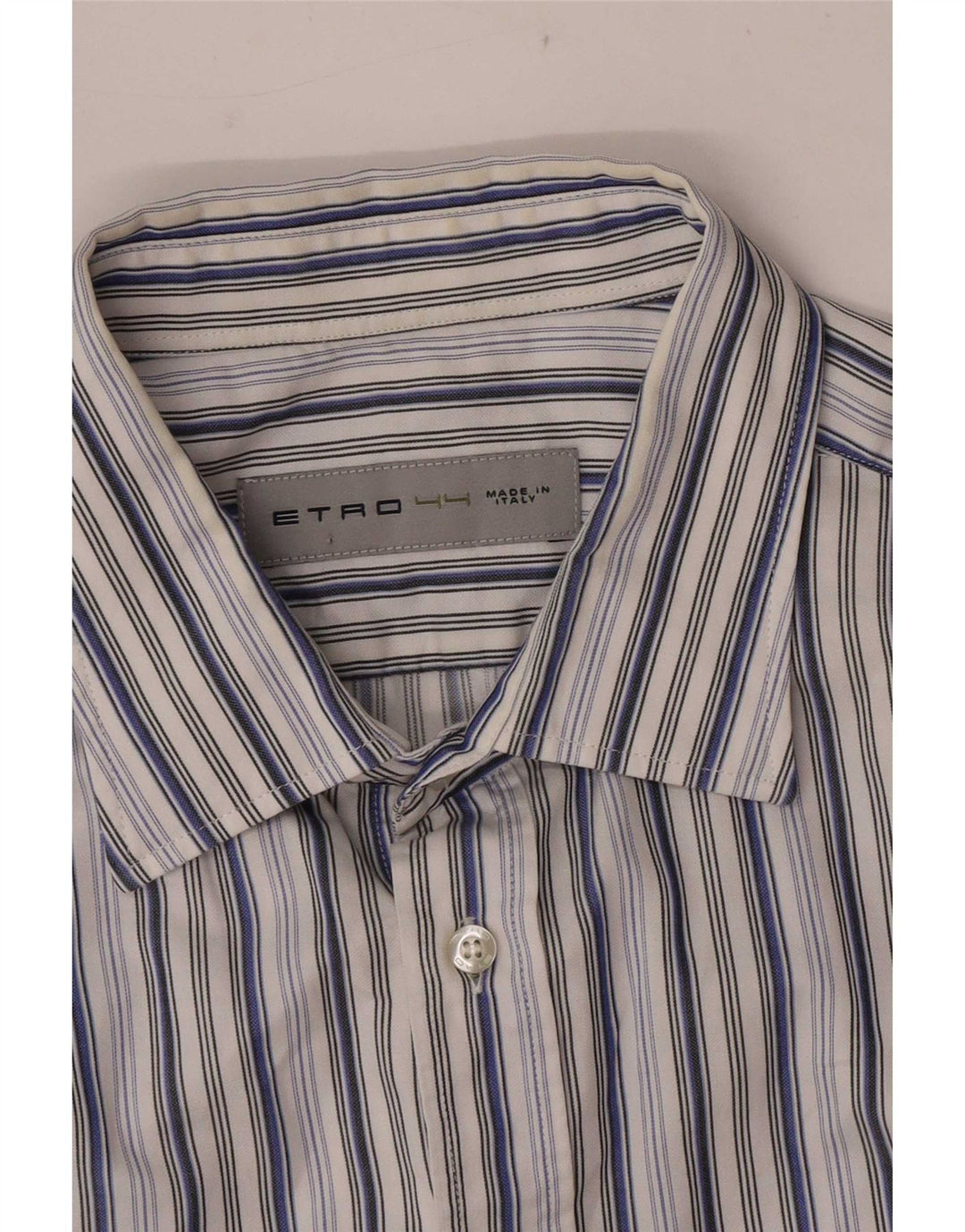 Мужская рубашка с коротким рукавом Etro, размер 44 XL, в разноцветную полоску
