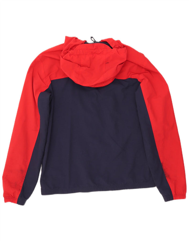 Мужская дождевик с капюшоном FILA UK 40, большой синий, полиамид с цветными блоками