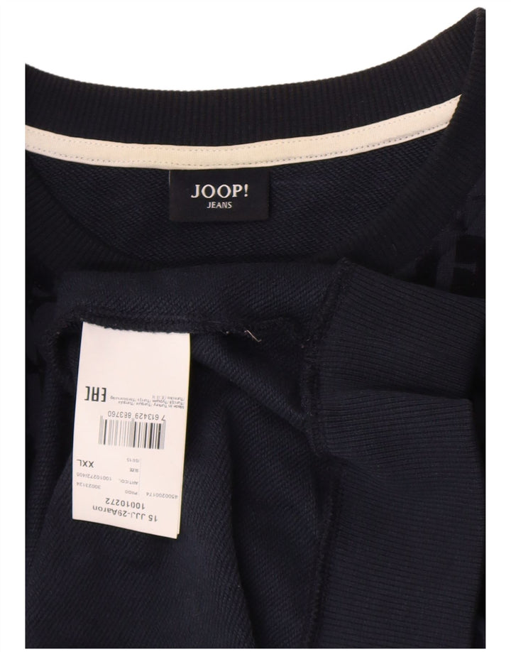 Мужской свитшот Joop с рисунком 2XL, темно-синий, хлопок