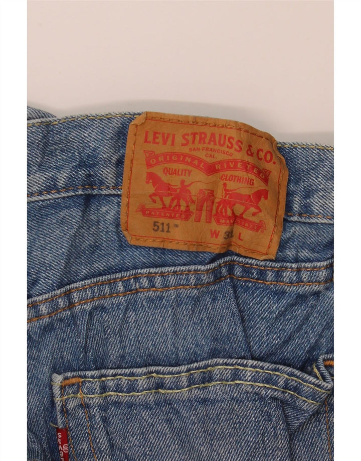 Мужские джинсовые шорты Levi's 511 W31, средний синий хлопок